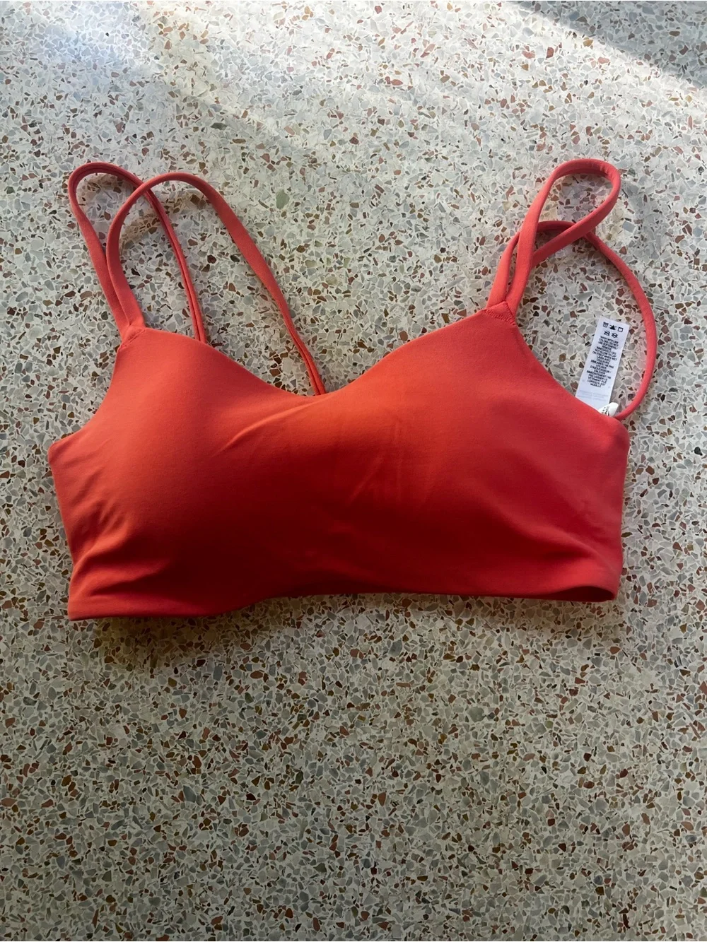 Nike Women's Red Coral Sports Bralette
